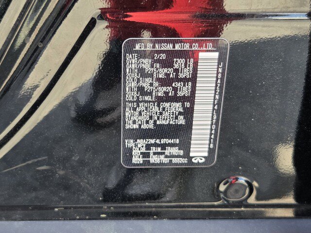 2020 INFINITI Qx80 Luxe