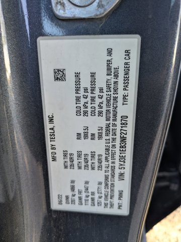 2022 Tesla Model 3 Long Range