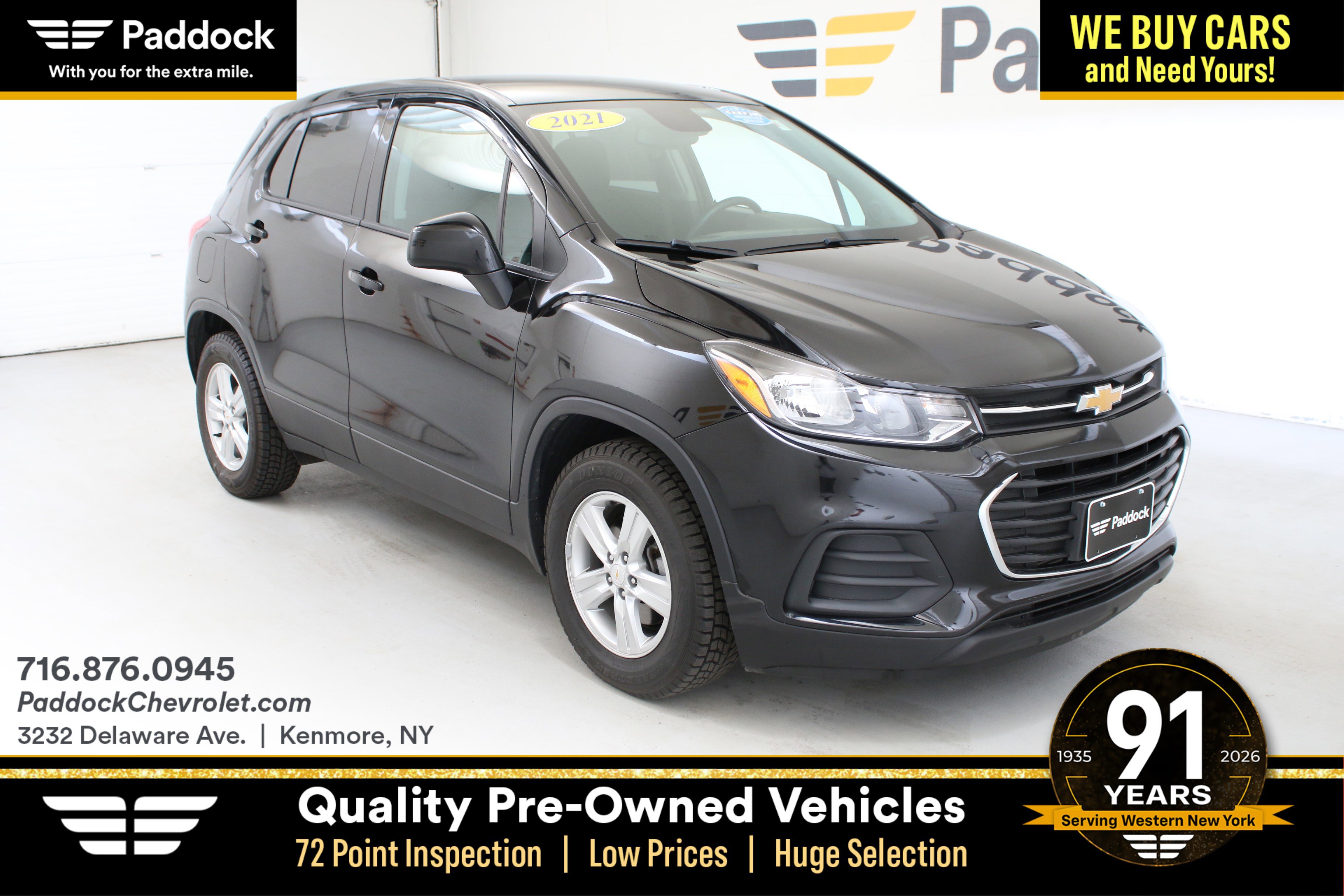 Used 2021 Chevrolet Trax LS w/ Tint and Cruise Package