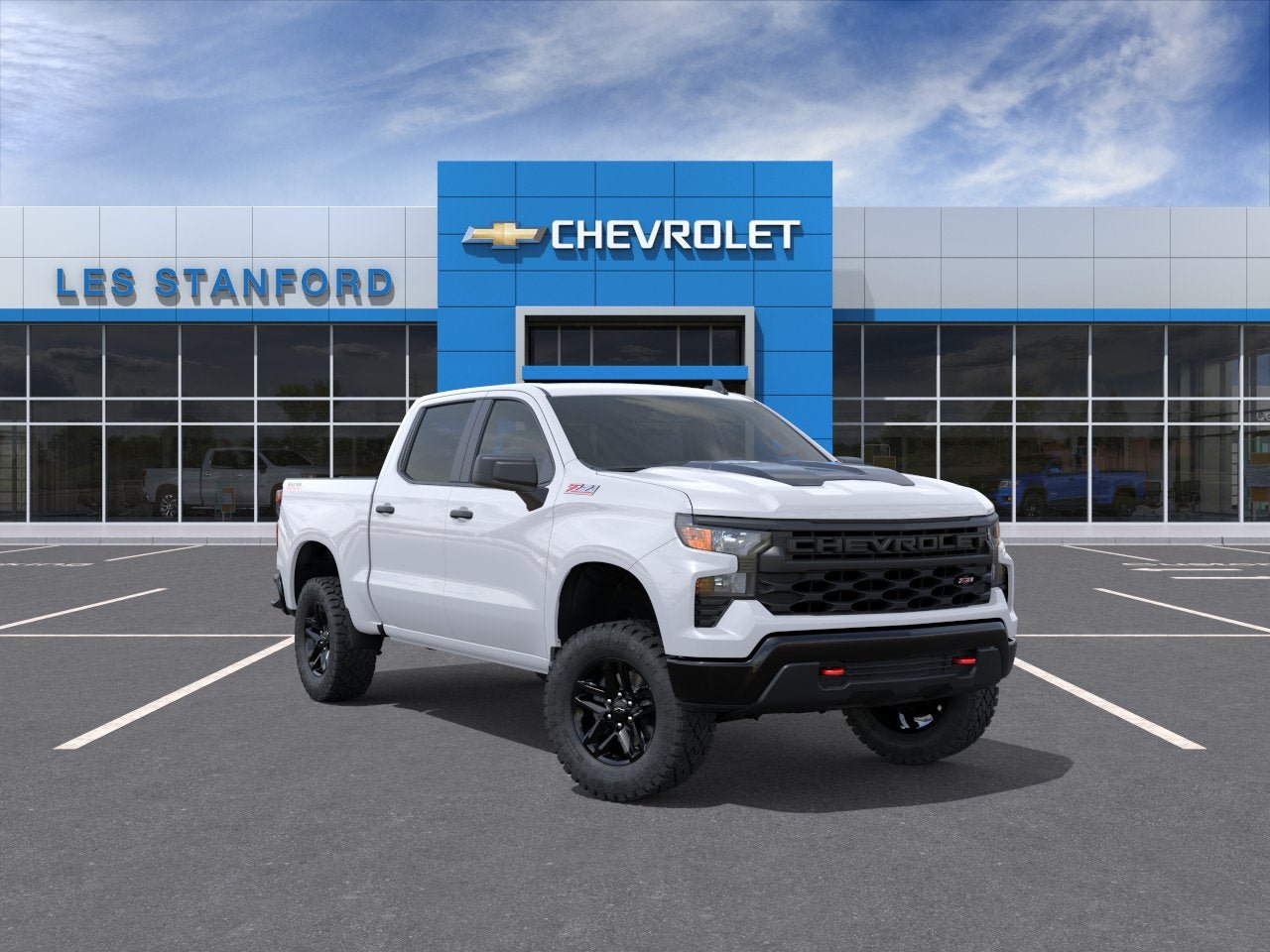 New 2026 Chevrolet Silverado 1500 Custom Trail Boss w/ LPO, Dark Essentials Package