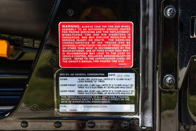 1996 HUMMER H1 4-Door Open Top