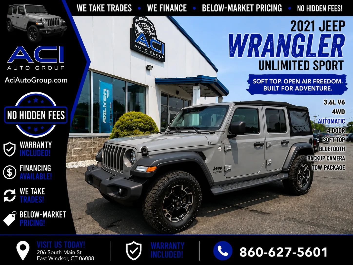 Used 2021 Jeep Wrangler Unlimited Sport