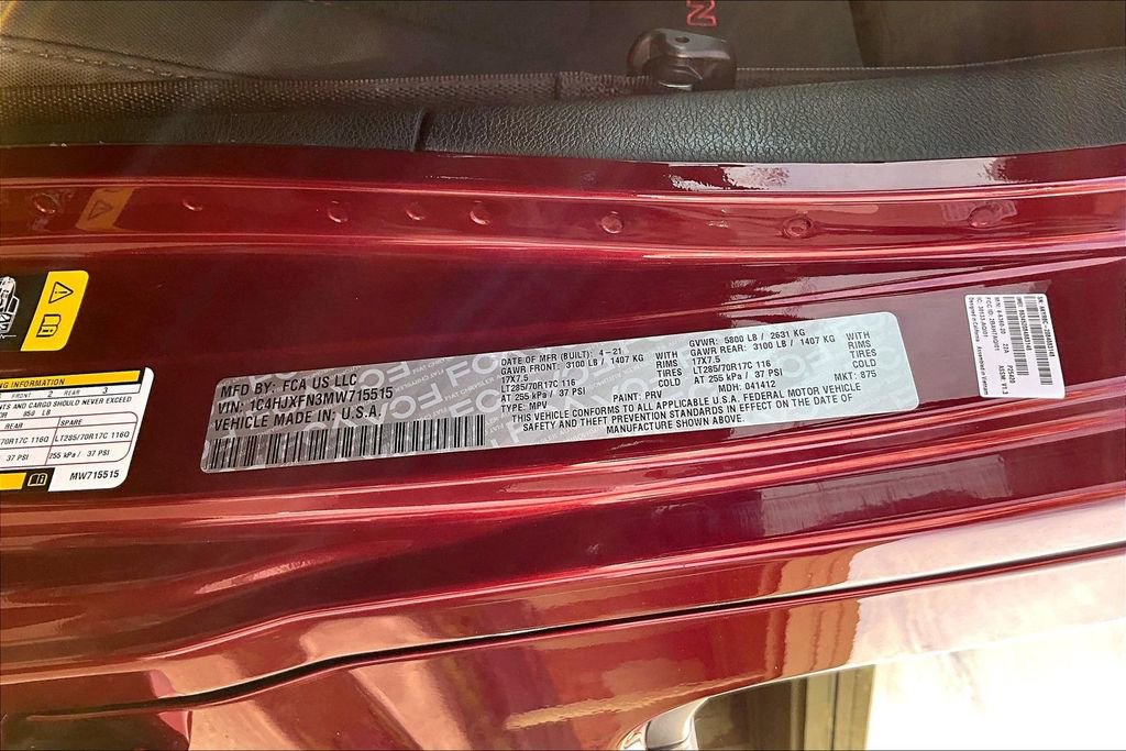 2021 Jeep Wrangler Unlimited Rubicon