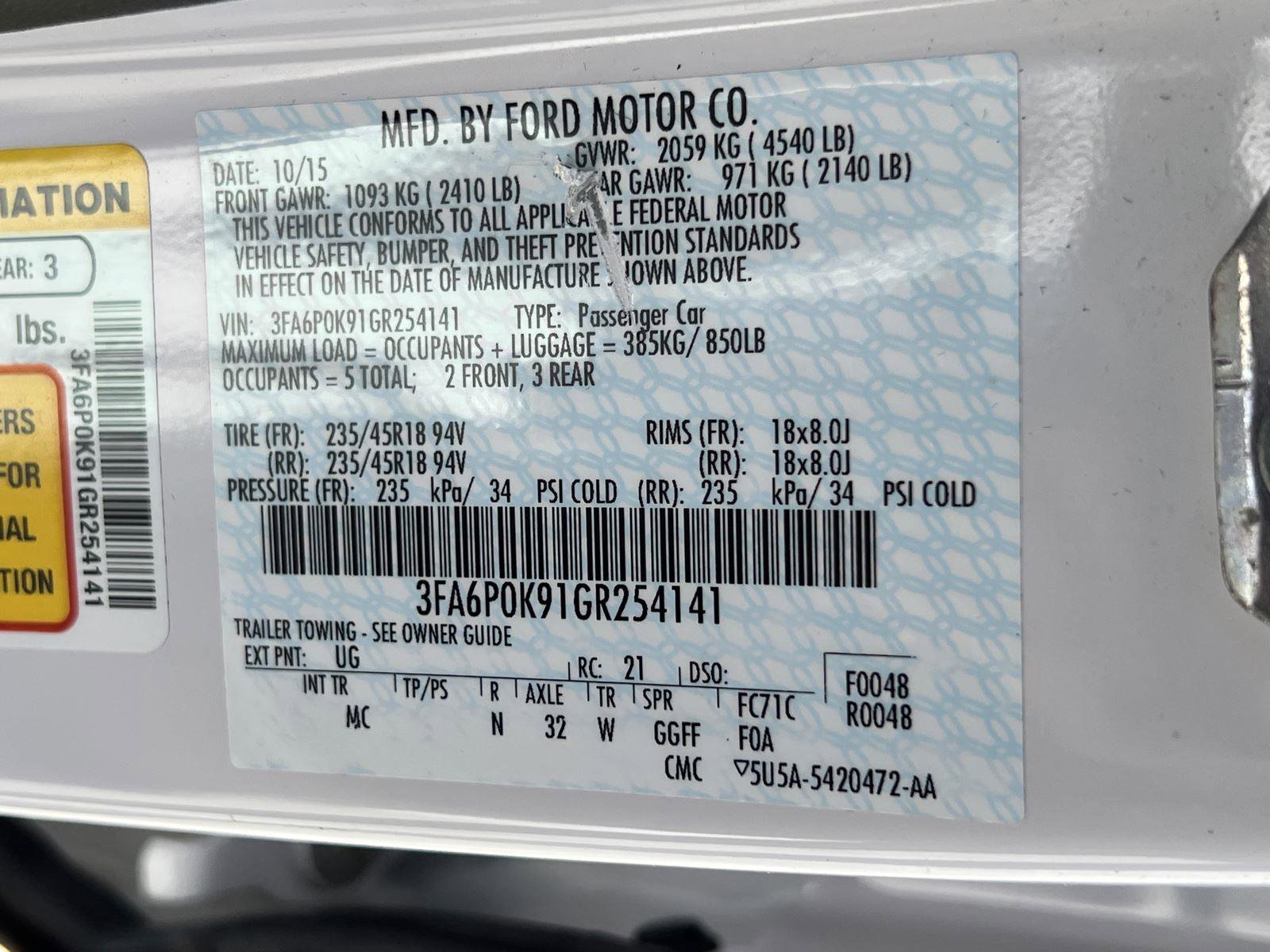 2016 Ford Fusion Titanium