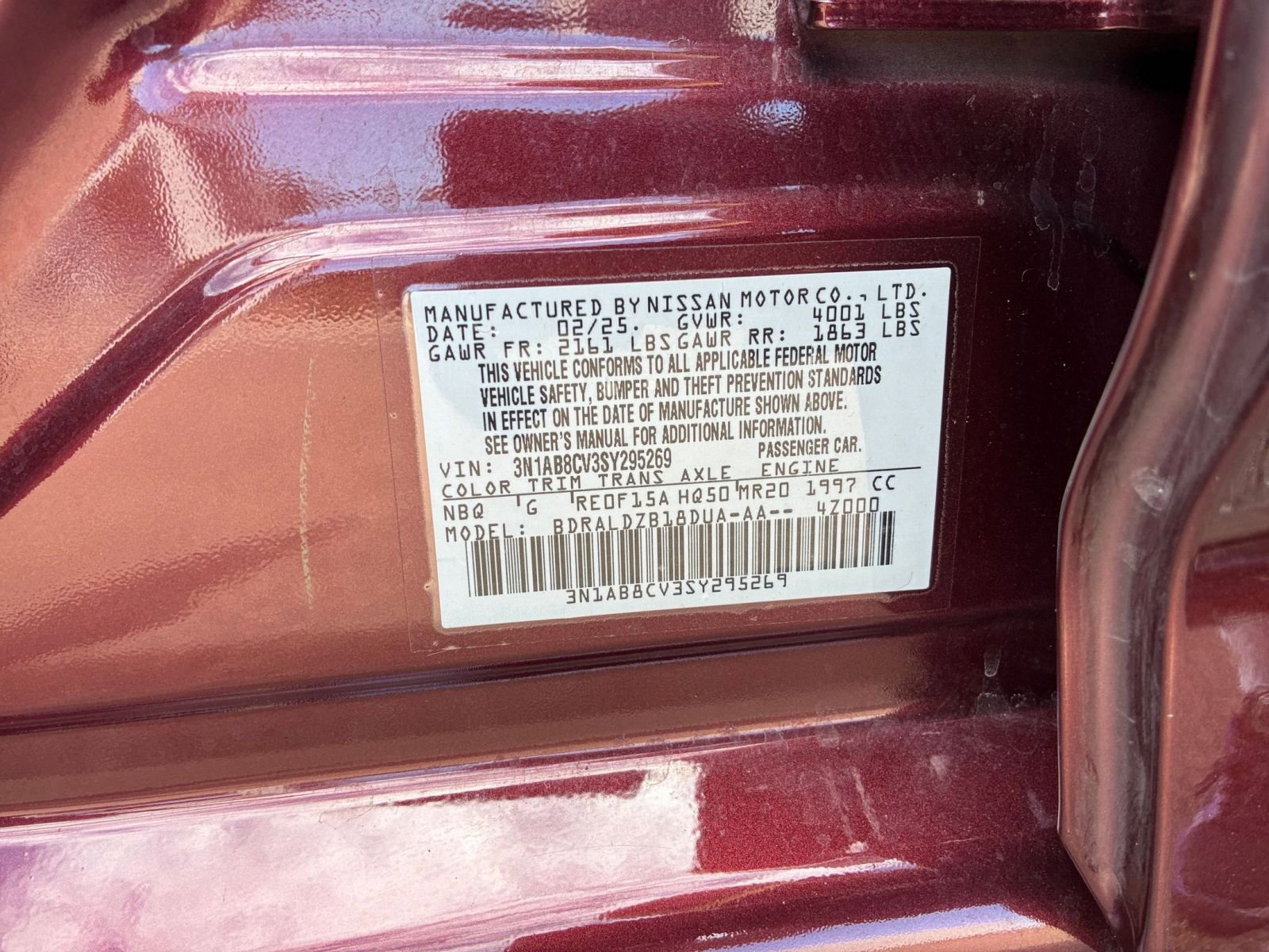 2025 Nissan Sentra SV