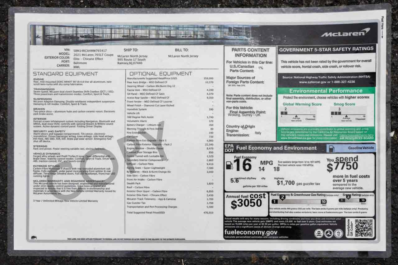 Used 2021 McLaren 765LT photo 20