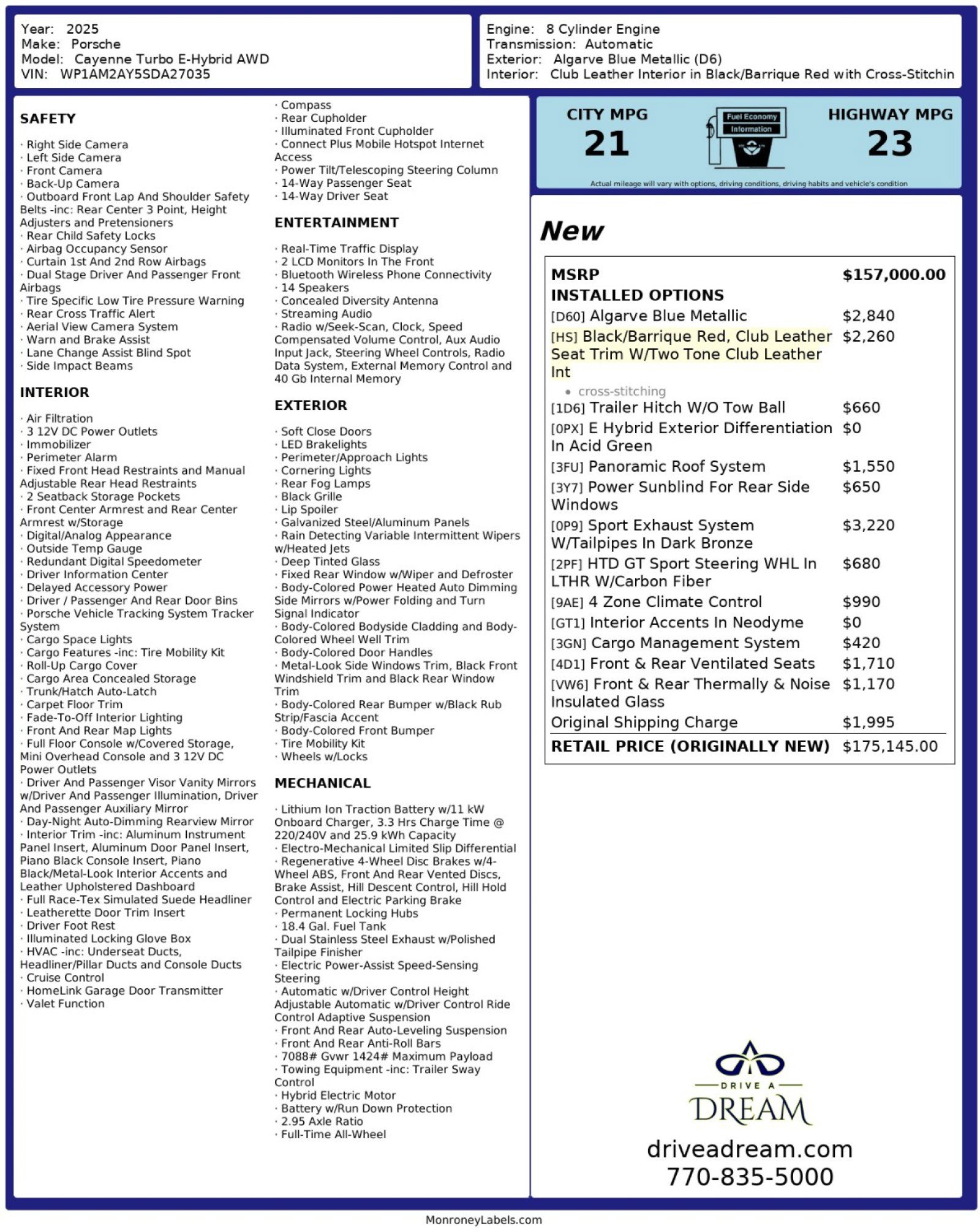 2025 Porsche Cayenne Turbo