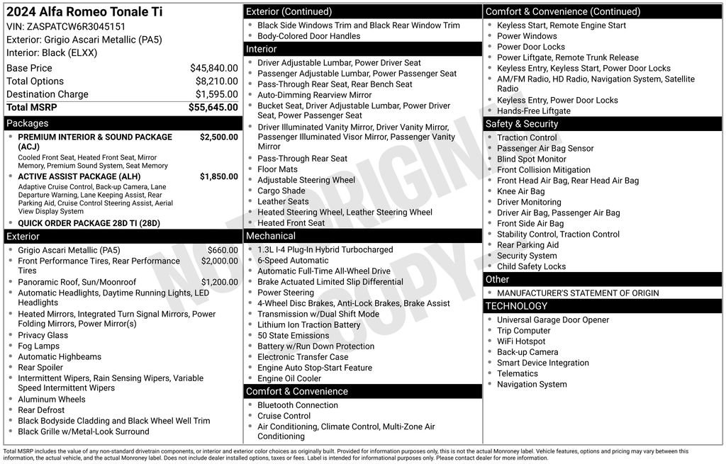 2024 Alfa Romeo Tonale Ti