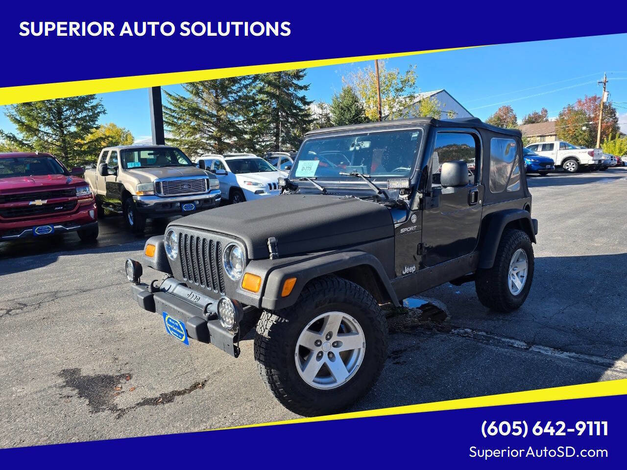 Used 2005 Jeep Wrangler Sport w/ 30" Tire & Wheel Group
