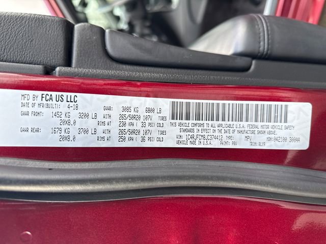 2018 Jeep Grand Cherokee High Altitude