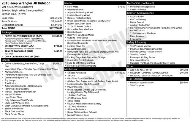 2018 Jeep Wrangler Rubicon