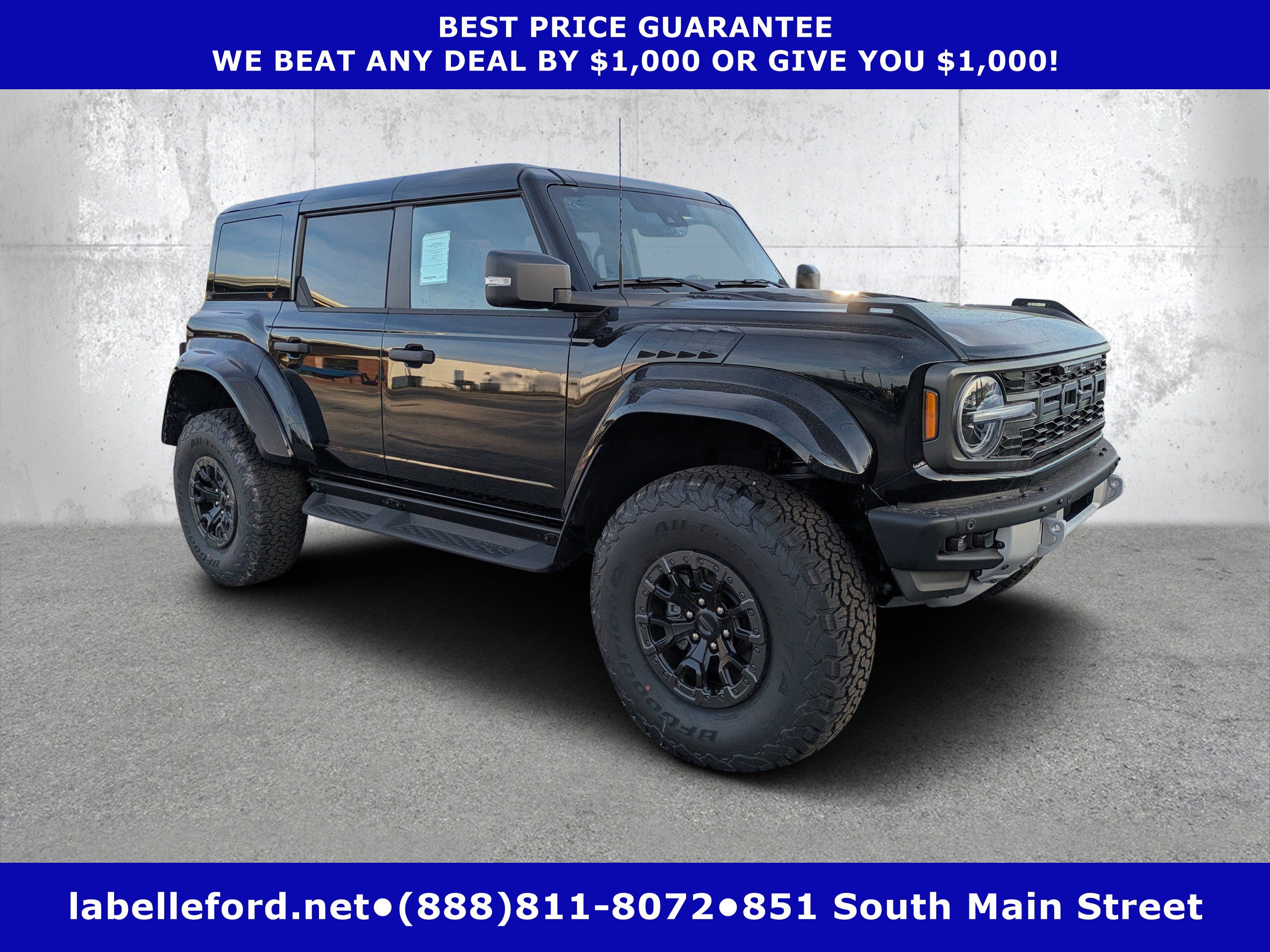 New 2025 Ford Bronco Raptor w/ Interior Carbon Fiber Pack