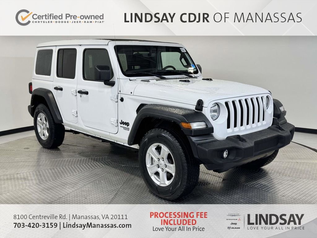 Certified 2021 Jeep Wrangler Unlimited Sport w/ Sun And Sound Package