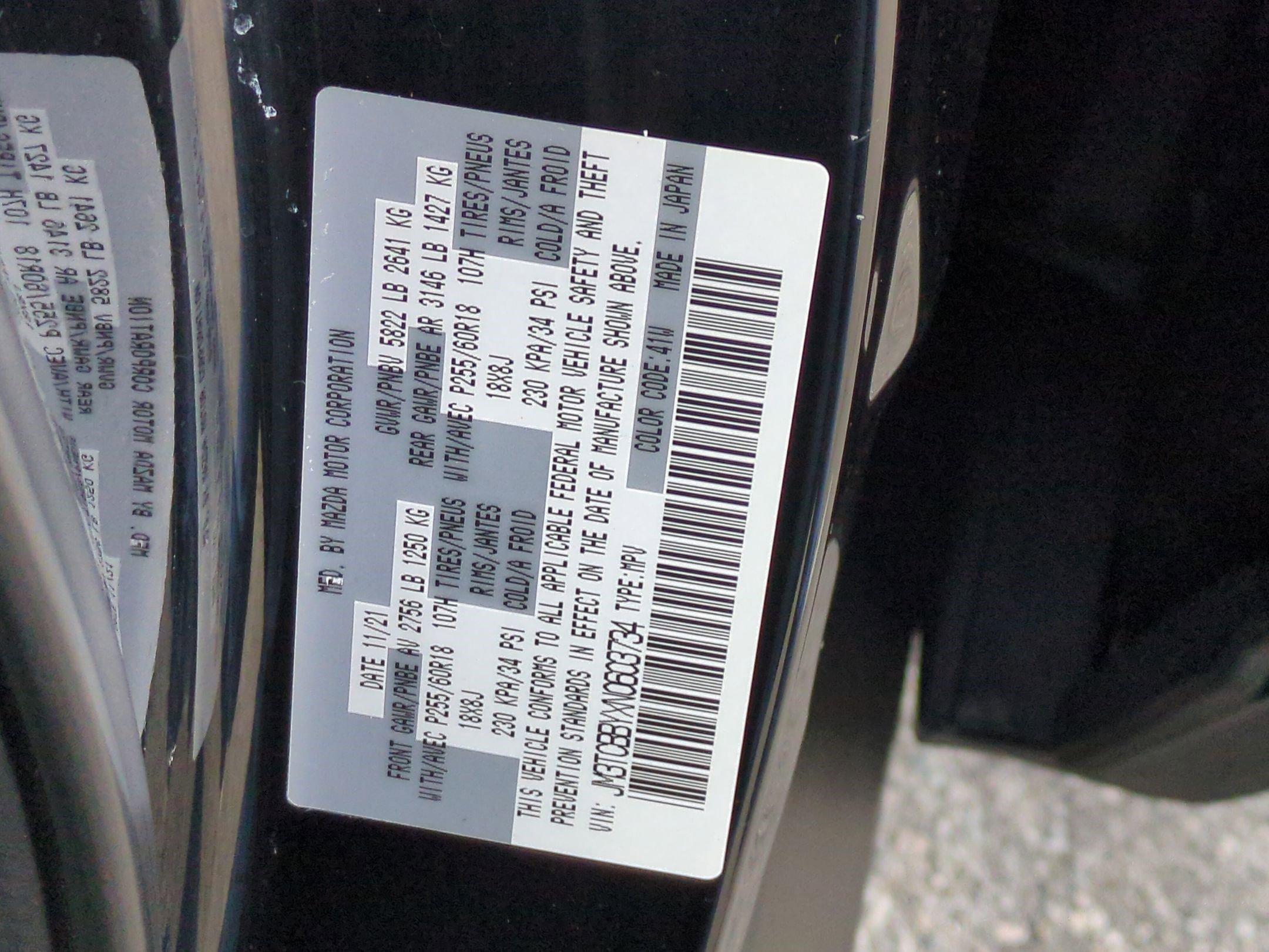 2022 MAZDA CX-9 Sport