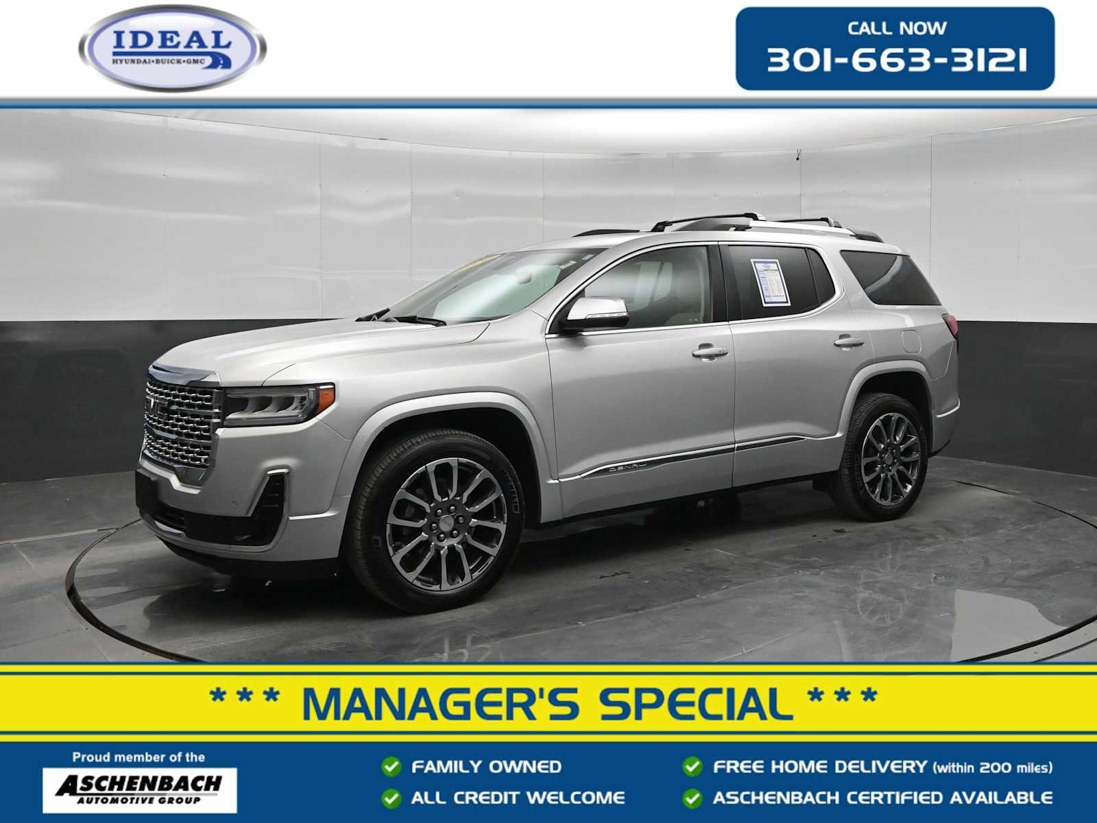 Used 2020 GMC Acadia Denali w/ LPO, Adventure Package