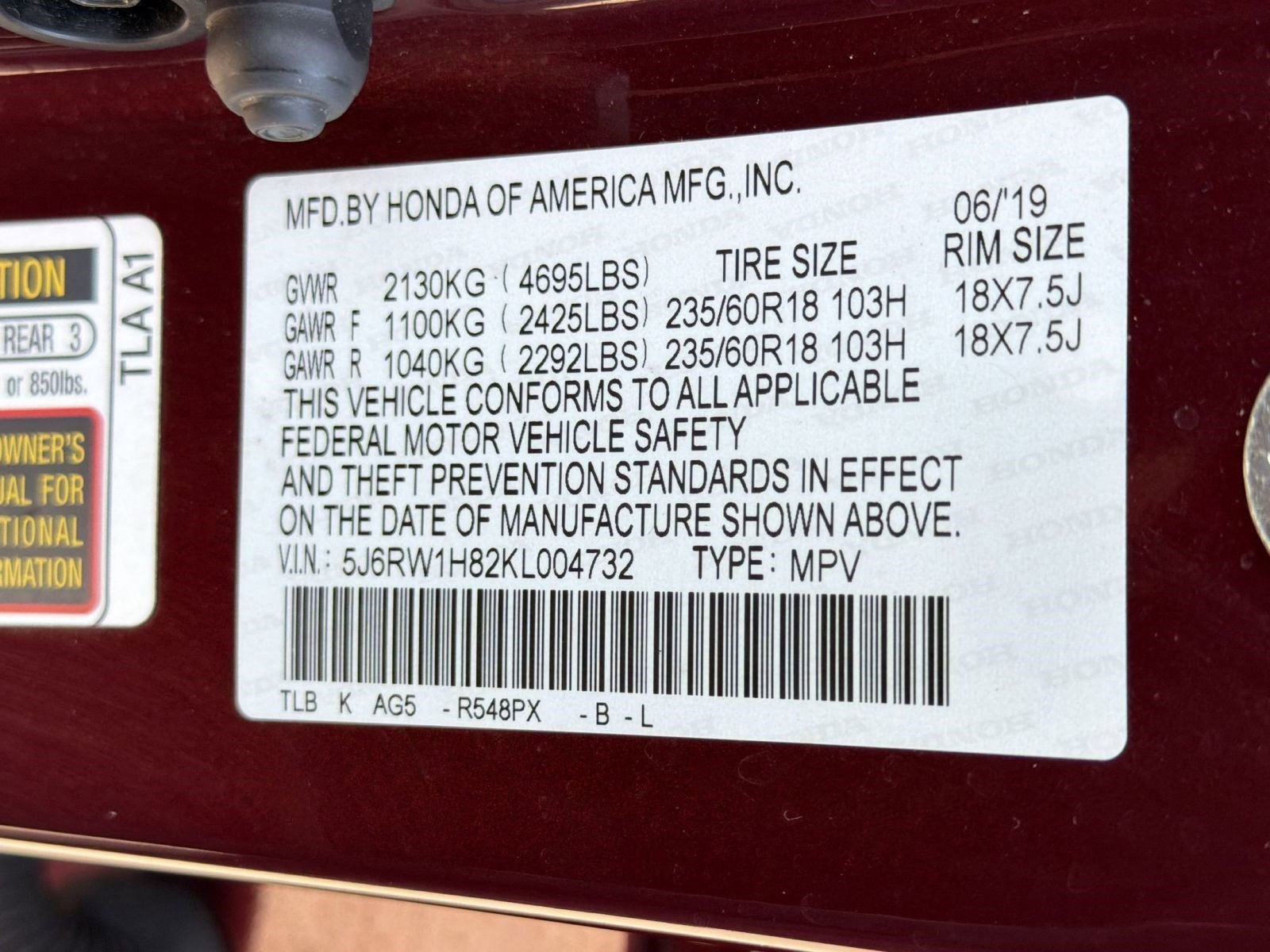 2019 Honda CR-V EX-L