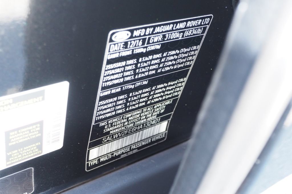 2017 Land Rover Range Rover Sport Autobiography