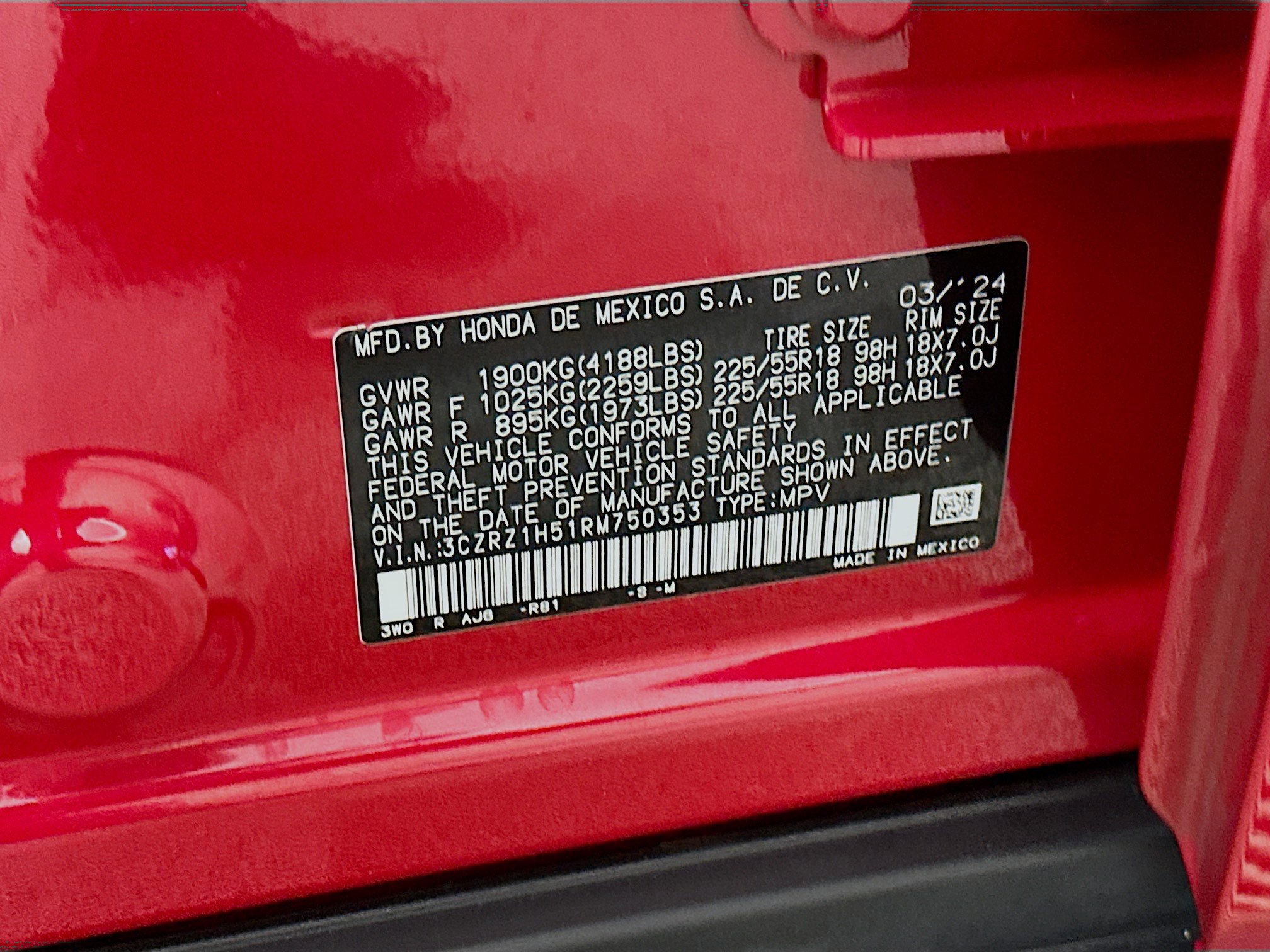 2024 Honda Hr-V Sport