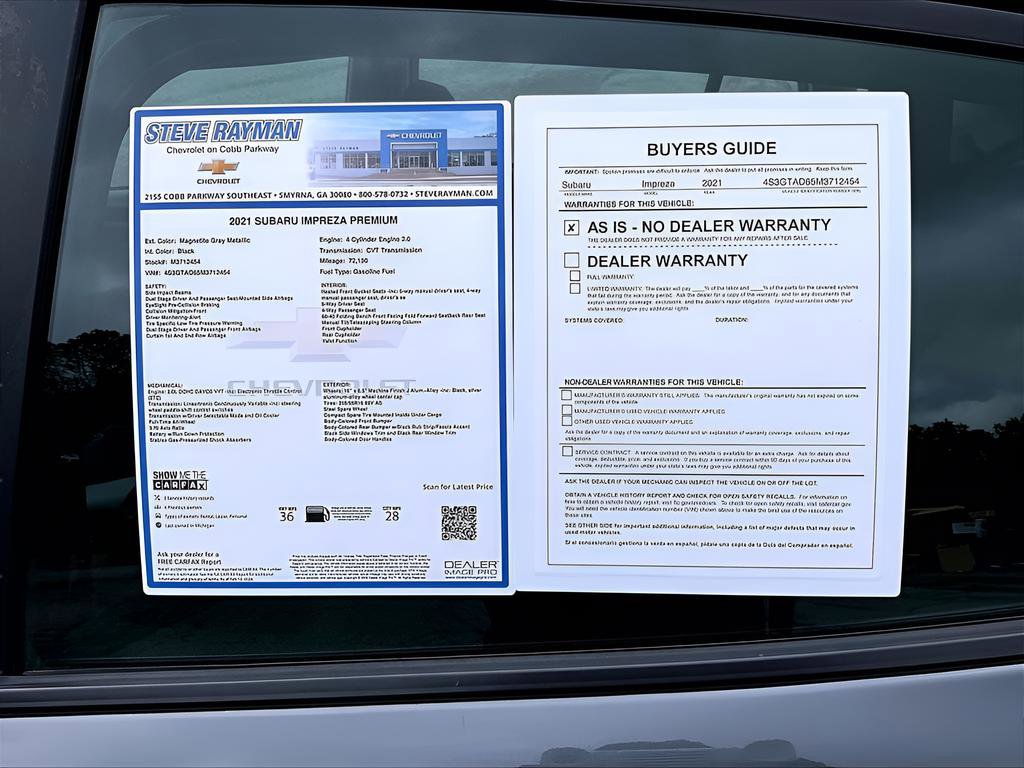 2021 Subaru Impreza Premium