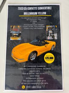 Used 2003 Chevrolet Corvette Convertible w/ Preferred Equipment Group1
