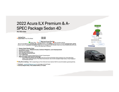Used 2022 Acura ILX