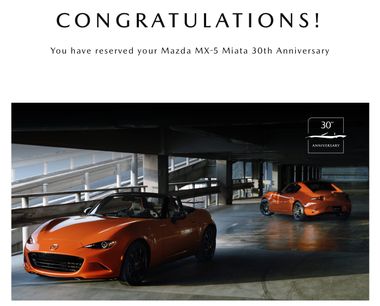 Used 2019 MAZDA MX-5 Miata 30th Anniversary