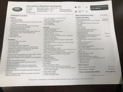 Used 2019 Land Rover Range Rover Autobiography