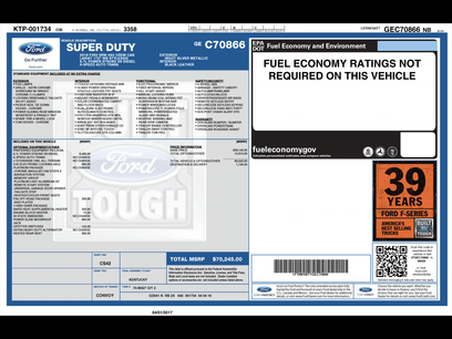 Used 2016 Ford F350 Platinum w/ FX4 Off-Road Package
