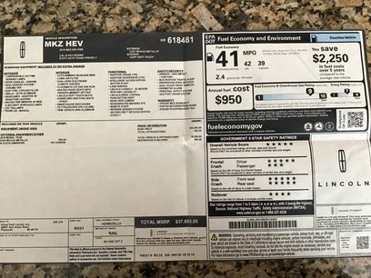 Used 2019 Lincoln MKZ Premiere