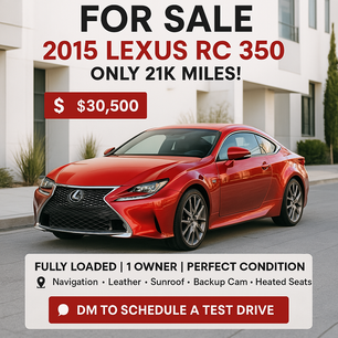 Used 2015 Lexus RC 350
