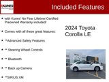Used 2024 Toyota Corolla LE image 2