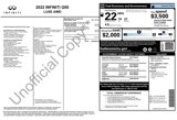 Used 2022 INFINITI Q50 Luxe w/ Cargo Package image 3