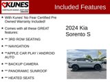 Used 2024 Kia Sorento S w/ Panoramic Sunroof Package image 2