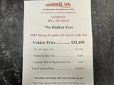 Used 2023 Nissan Frontier SV image 2