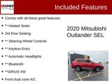 Used 2020 Mitsubishi Outlander SEL image 2