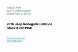 Used 2016 Jeep Renegade Latitude image 2