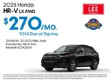 New 2025 Honda HR-V LX image 4