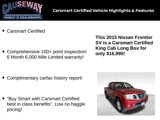 Used 2015 Nissan Frontier SV w/ SV Value Truck Package image 2