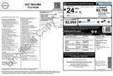 Used 2021 Nissan Maxima Platinum w/ Sport Mat Group image 3