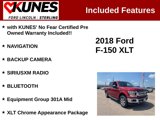 Used 2018 Ford F150 XLT w/ Equipment Group 301A Mid image 2