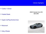 Used 2020 Honda Civic EX image 2