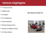 Used 2011 Nissan Frontier SV image 3