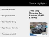 Certified 2023 Jeep Wrangler Unlimited Rubicon 4xe w/ Cold Weather Group image 5