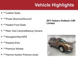 Used 2011 Subaru Outback 3.6R Limited image 2