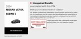 Used 2024 Nissan Versa S w/ Trunk Package image 2