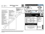 New 2025 Nissan Versa S w/ Trunk Package image 2