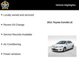 Used 2011 Toyota Corolla image 2