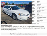 Used 2012 Chevrolet Impala LT w/ LT Sunroof Package image 2