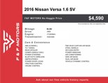 Used 2016 Nissan Versa SV image 2