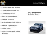 Used 2017 Jeep Wrangler Unlimited Sport w/ Quick Order Package 24S image 2